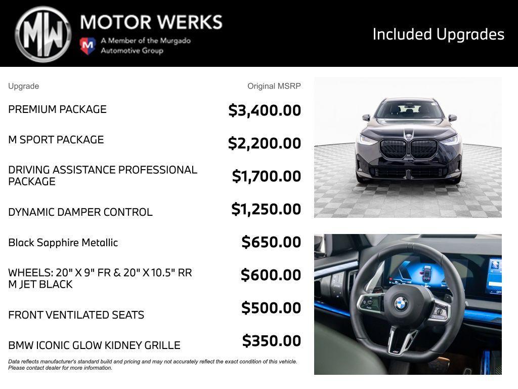 new 2025 BMW X3 car, priced at $62,435