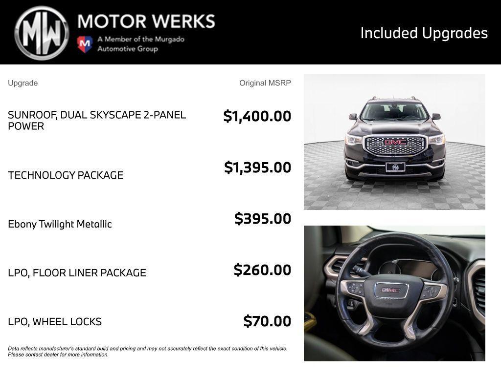 used 2017 GMC Acadia car, priced at $19,300