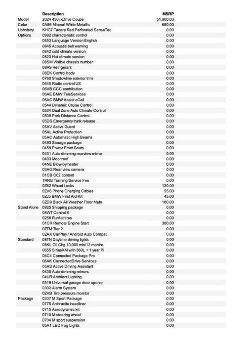 used 2024 BMW 430 car, priced at $47,500