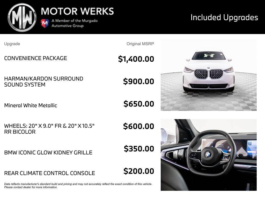 new 2026 BMW X3 car, priced at $55,865
