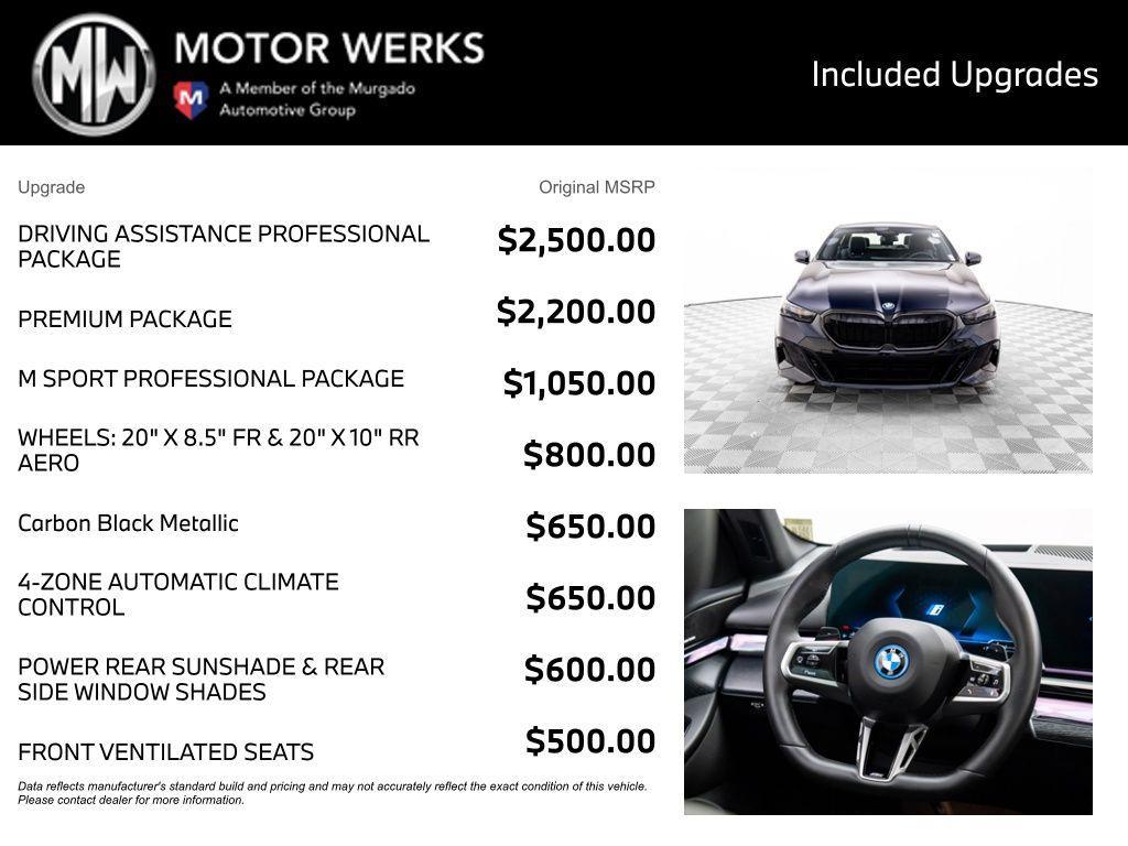 new 2026 BMW 550e car, priced at $84,565