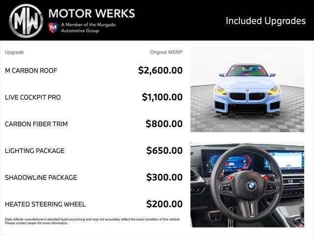 used 2024 BMW M2 car, priced at $70,400