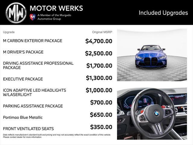 used 2023 BMW M4 car, priced at $76,800