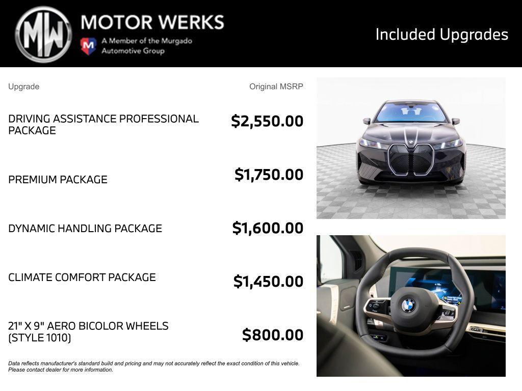 new 2026 BMW iX car, priced at $97,825