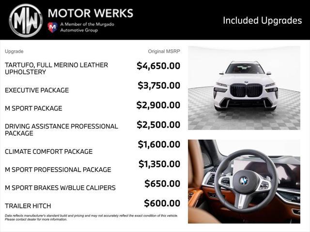 new 2026 BMW X7 car, priced at $104,285