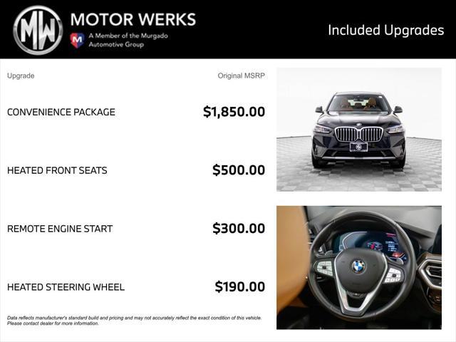 used 2022 BMW X3 car, priced at $29,000