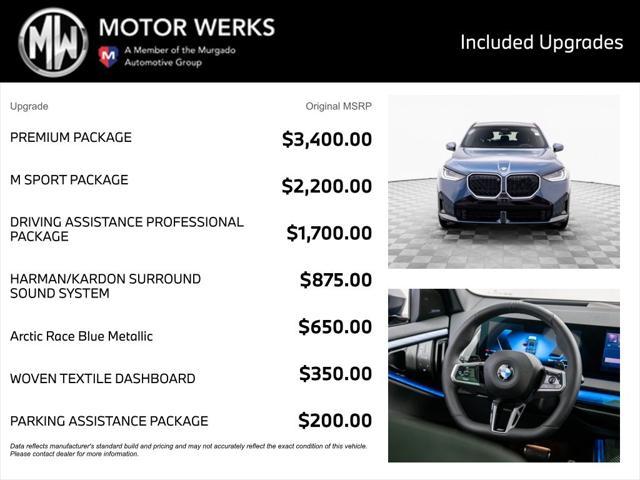 new 2025 BMW X3 car, priced at $61,010