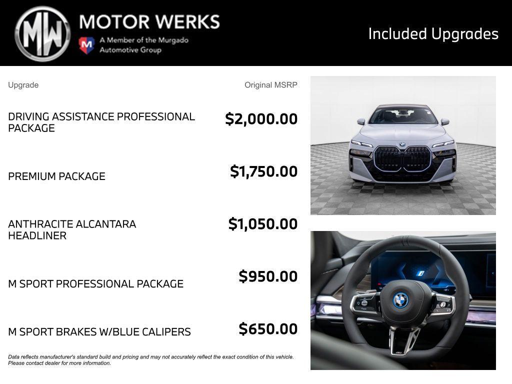 new 2025 BMW i7 car, priced at $131,055