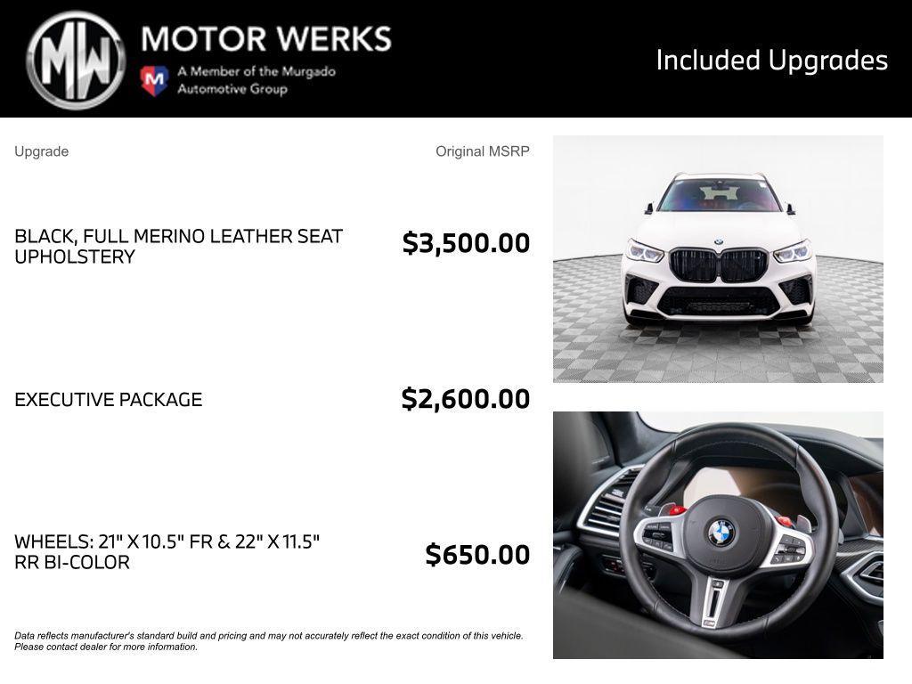 used 2022 BMW X5 M car, priced at $72,000
