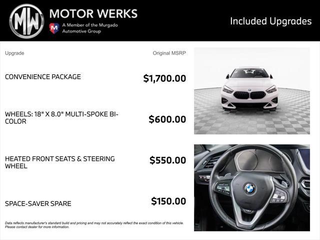 used 2020 BMW 228 Gran Coupe car, priced at $24,000