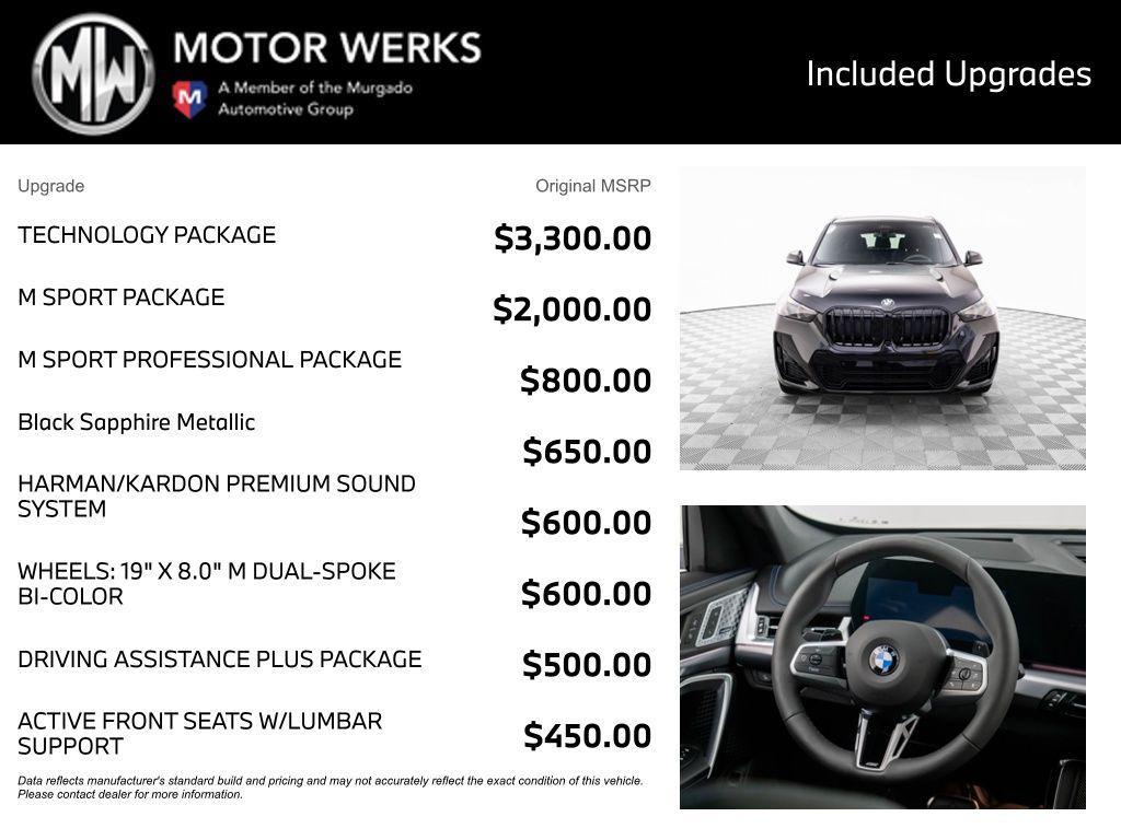 new 2025 BMW X1 car, priced at $52,125