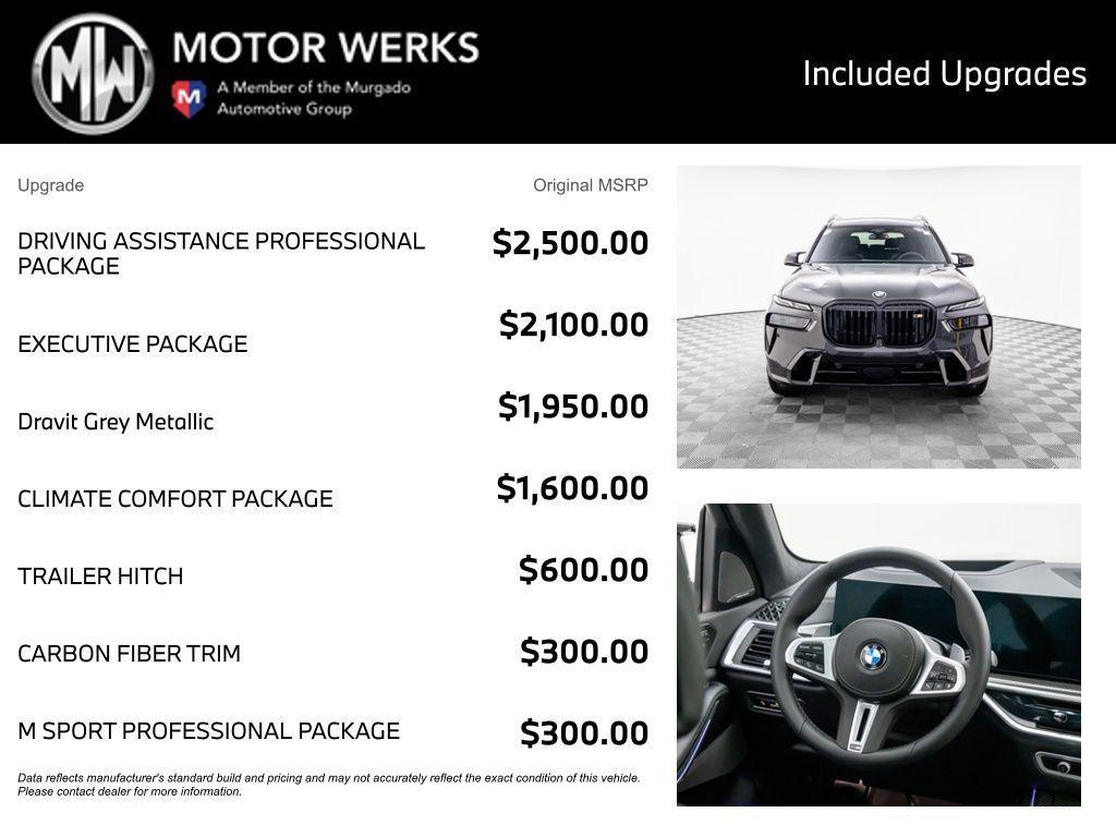 new 2026 BMW X7 car, priced at $124,425