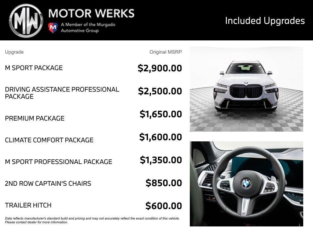 new 2026 BMW X7 car, priced at $98,680