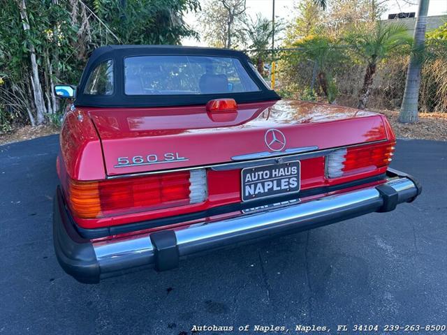 used 1987 Mercedes-Benz SL-Class car, priced at $22,900