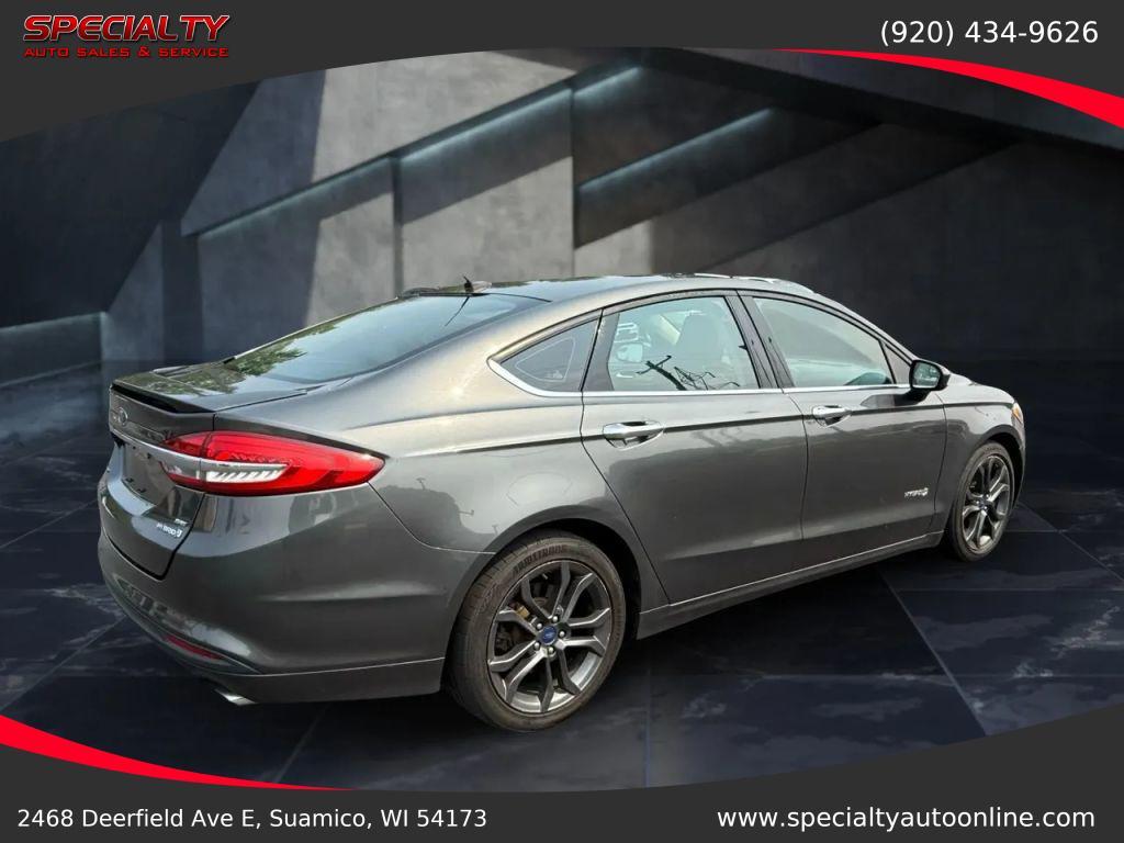 used 2018 Ford Fusion Hybrid car, priced at $12,500