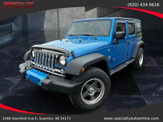 used 2015 Jeep Wrangler Unlimited car, priced at $18,500
