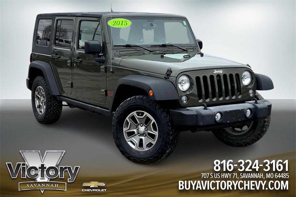 used 2015 Jeep Wrangler Unlimited car, priced at $22,254