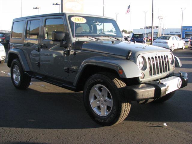used 2015 Jeep Wrangler Unlimited car, priced at $17,900