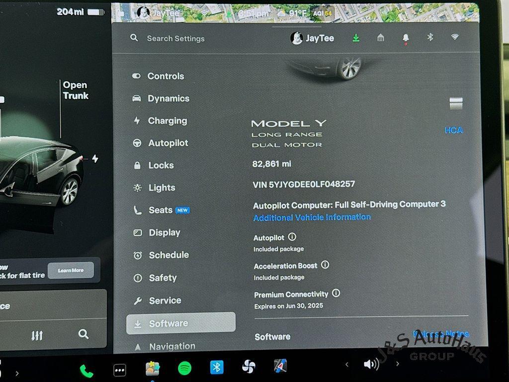 used 2020 Tesla Model Y car, priced at $22,995