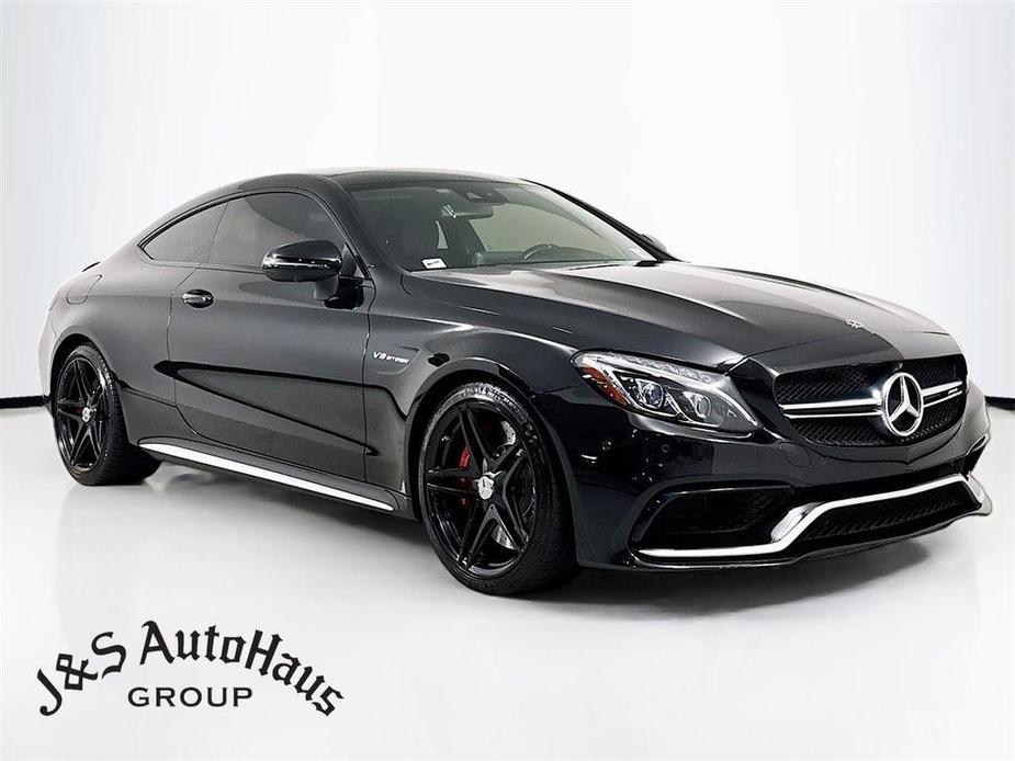 used 2018 Mercedes-Benz AMG C 63 car, priced at $46,295