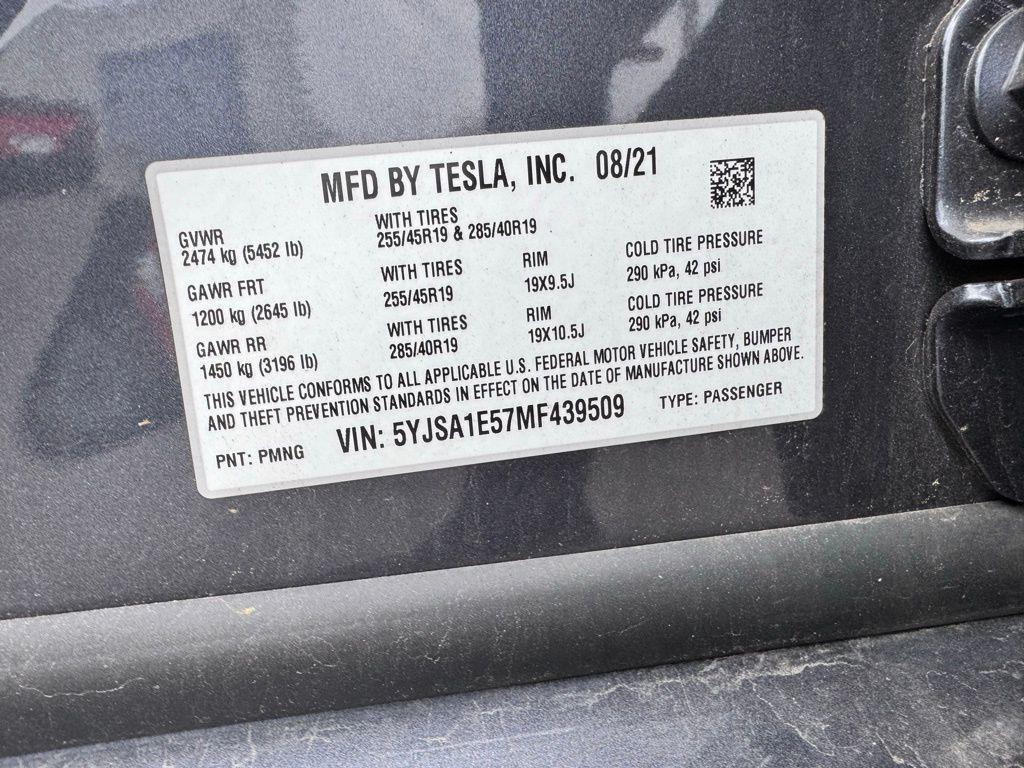 used 2021 Tesla Model S car, priced at $42,995