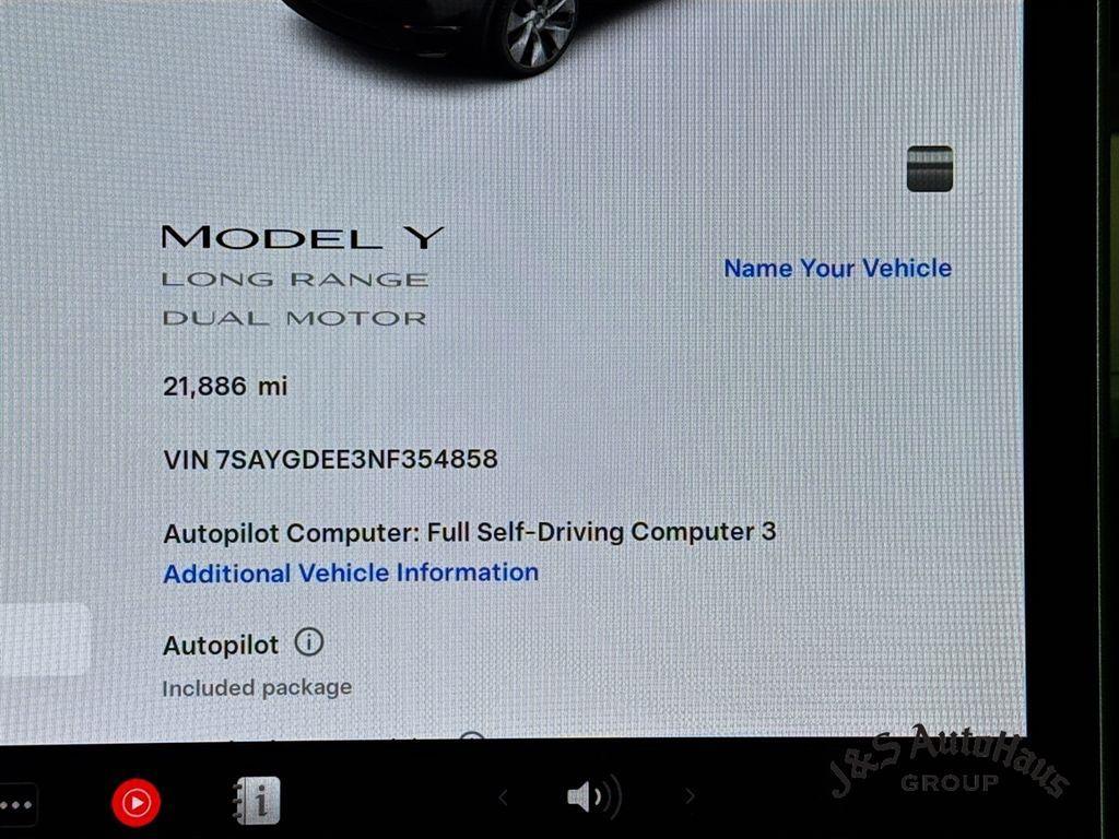 used 2022 Tesla Model Y car, priced at $28,995