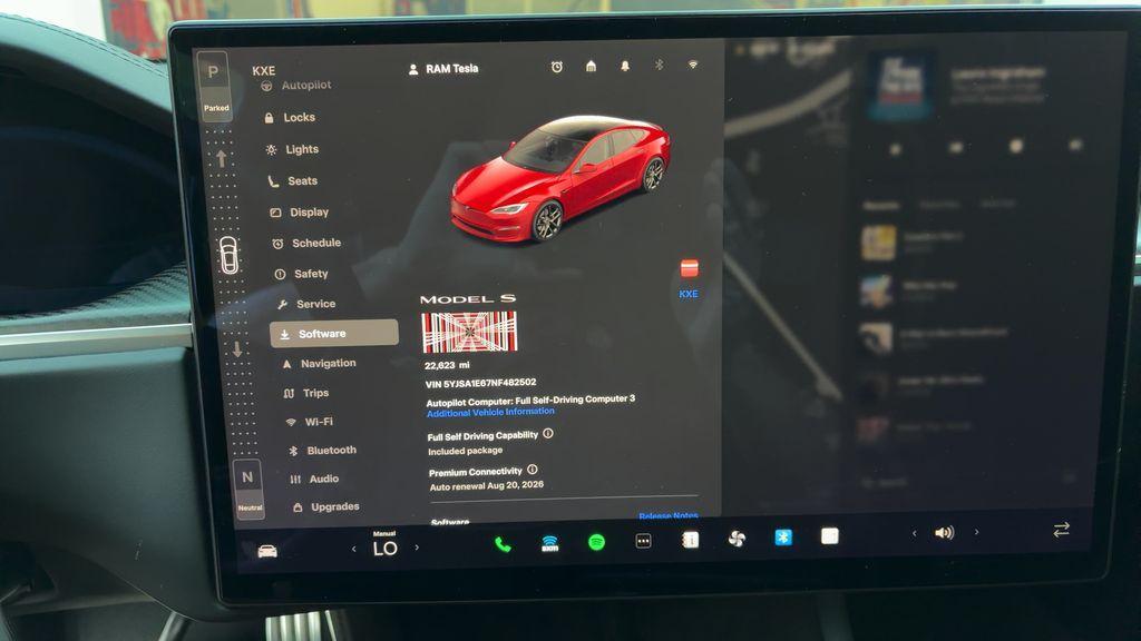 used 2022 Tesla Model S car, priced at $61,995