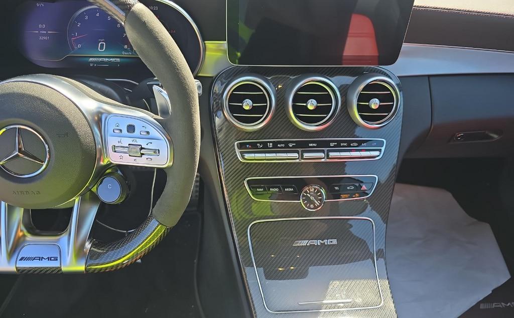 used 2020 Mercedes-Benz AMG C 63 car, priced at $59,995