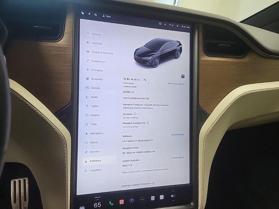 used 2020 Tesla Model X car, priced at $56,995