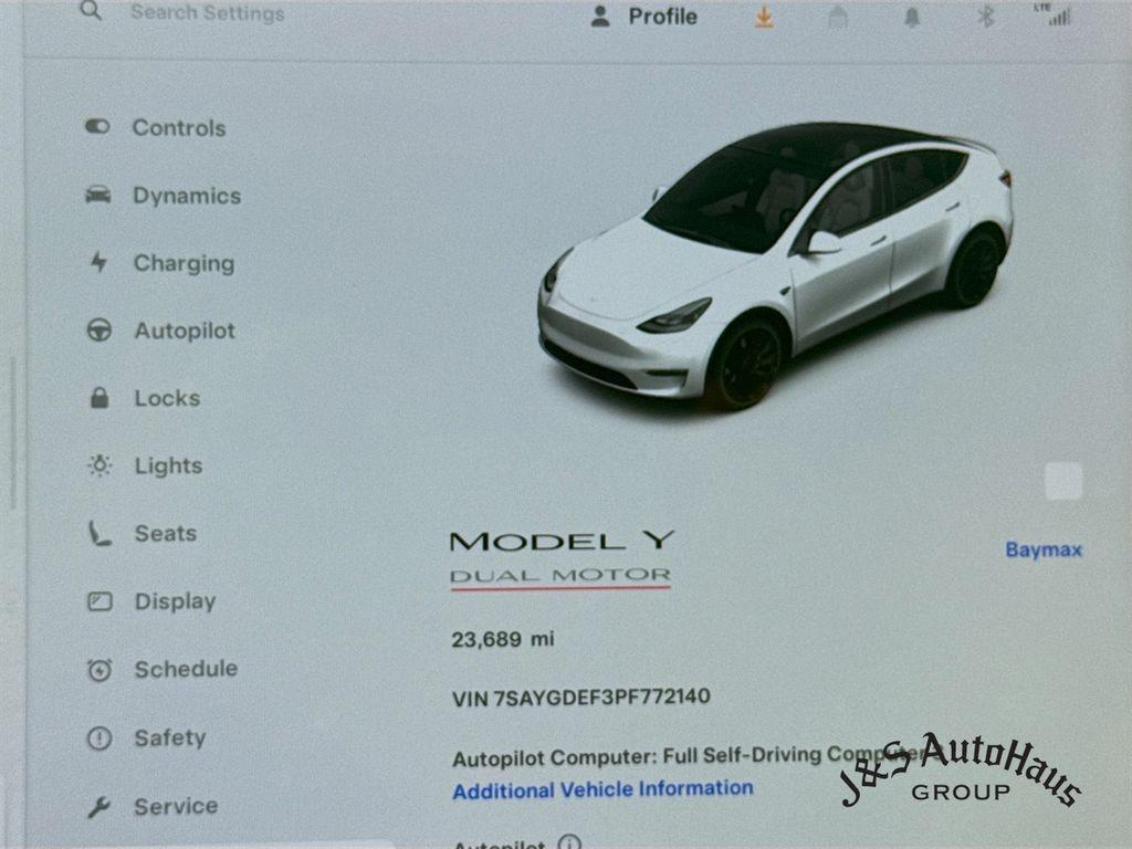 used 2023 Tesla Model Y car, priced at $34,995