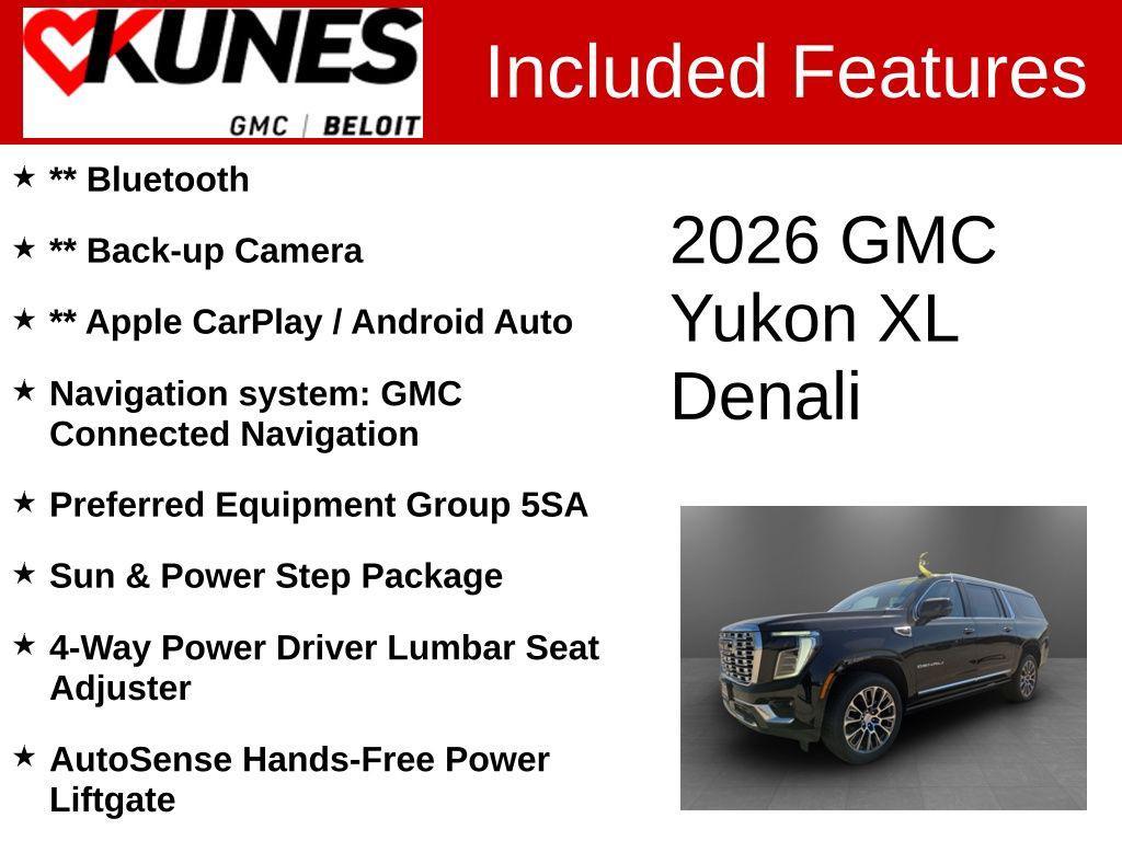 new 2026 GMC Yukon XL car, priced at $91,556