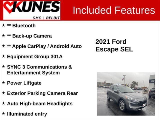 used 2021 Ford Escape car, priced at $18,487