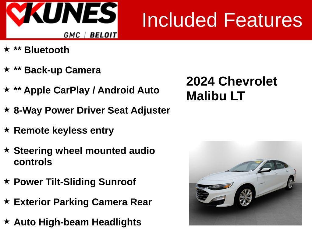 used 2024 Chevrolet Malibu car, priced at $20,018