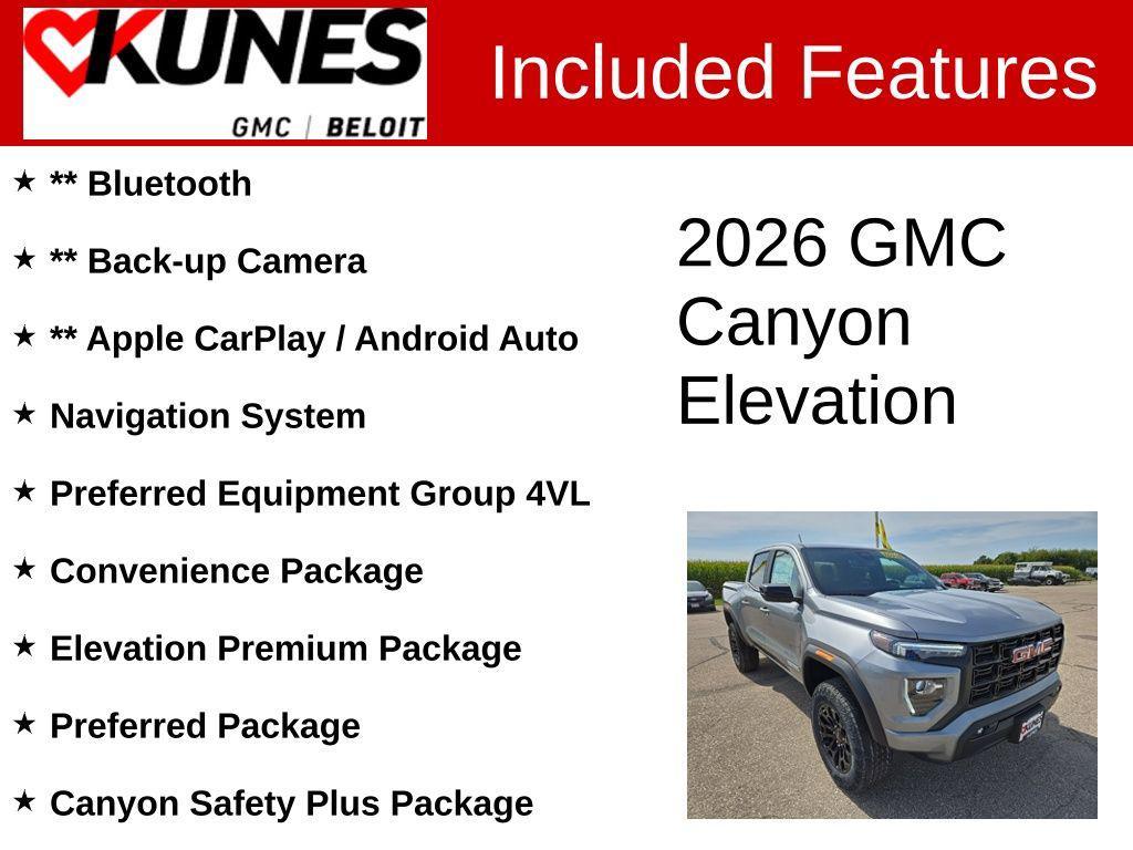 new 2026 GMC Canyon car, priced at $45,663
