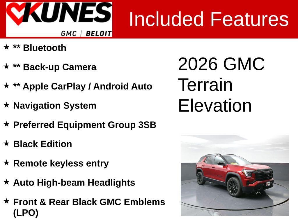 new 2026 GMC Terrain car, priced at $34,731