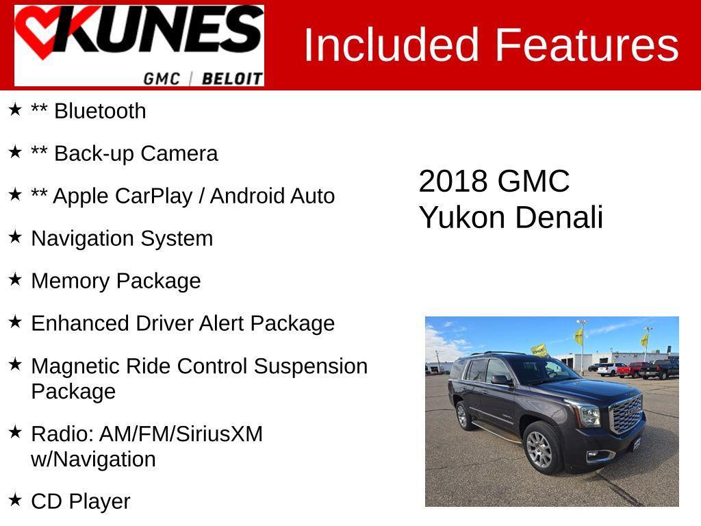 used 2018 GMC Yukon car, priced at $26,454