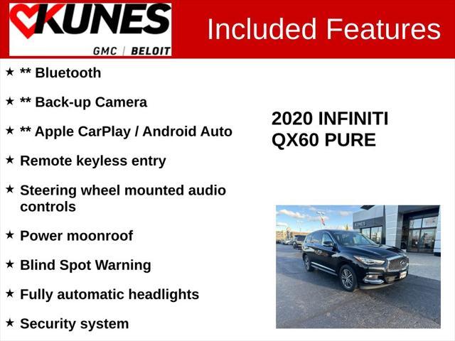 used 2020 INFINITI QX60 car, priced at $17,904