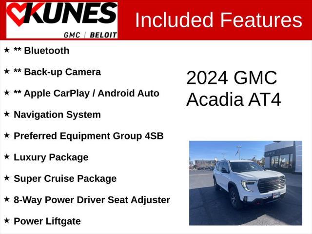 new 2024 GMC Acadia car, priced at $52,297