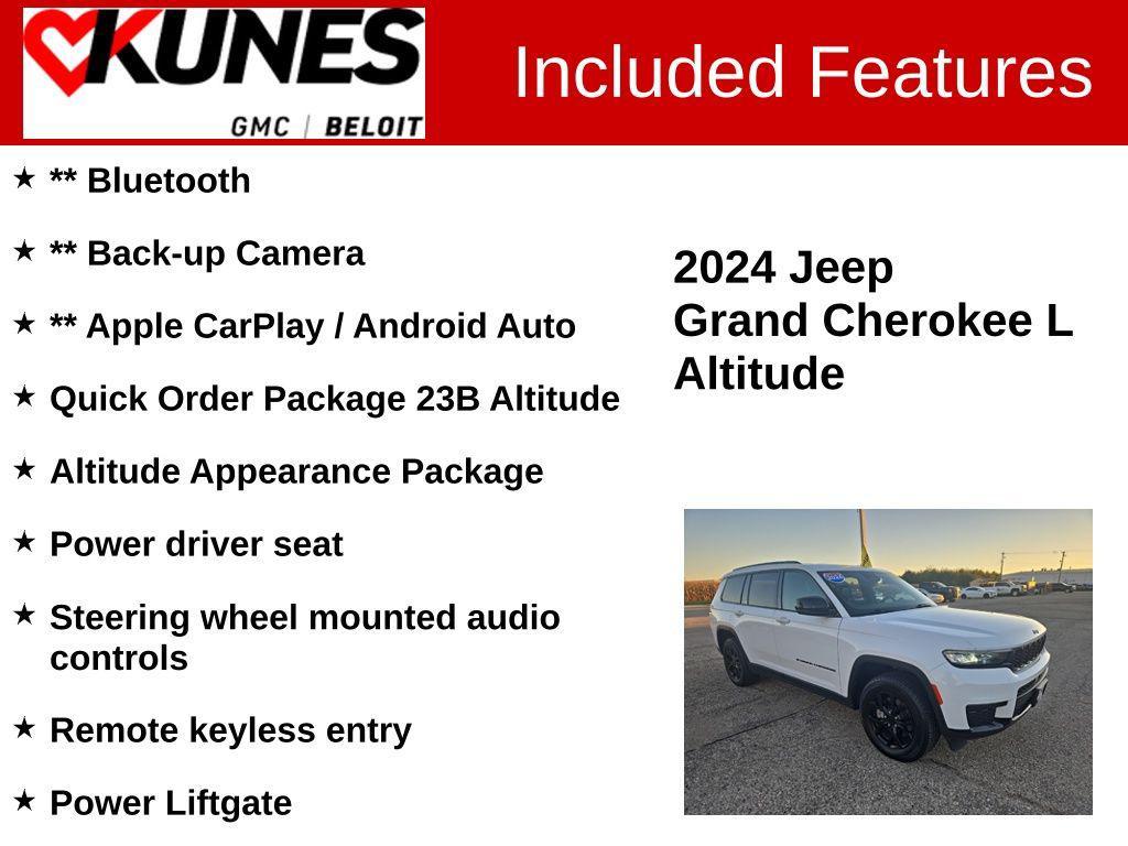 used 2024 Jeep Grand Cherokee L car, priced at $29,076