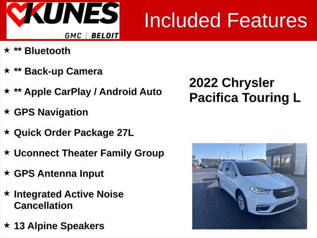 used 2022 Chrysler Pacifica car, priced at $21,999