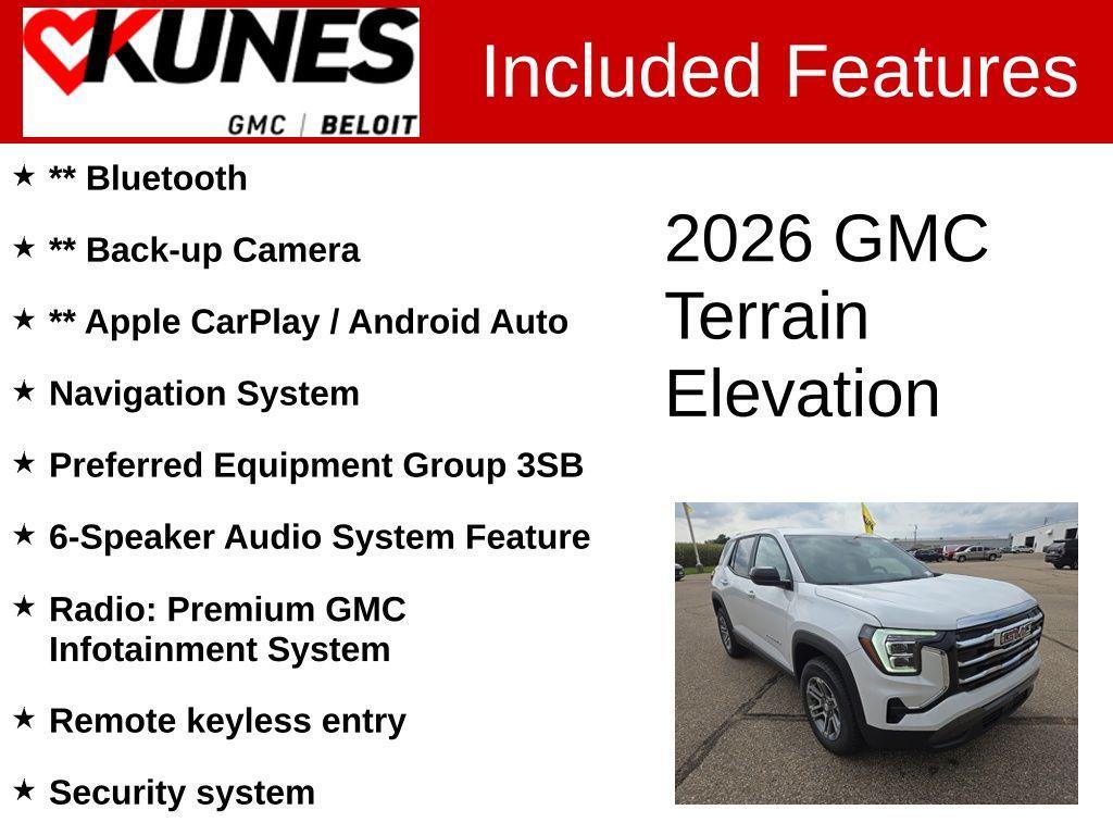 new 2026 GMC Terrain car, priced at $31,990