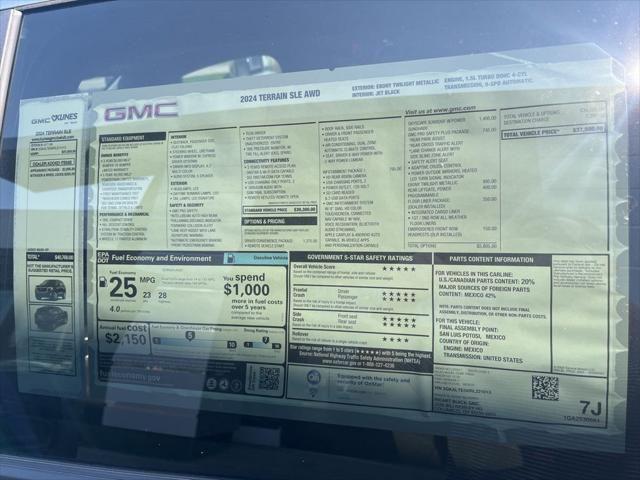 new 2024 GMC Terrain car, priced at $32,213