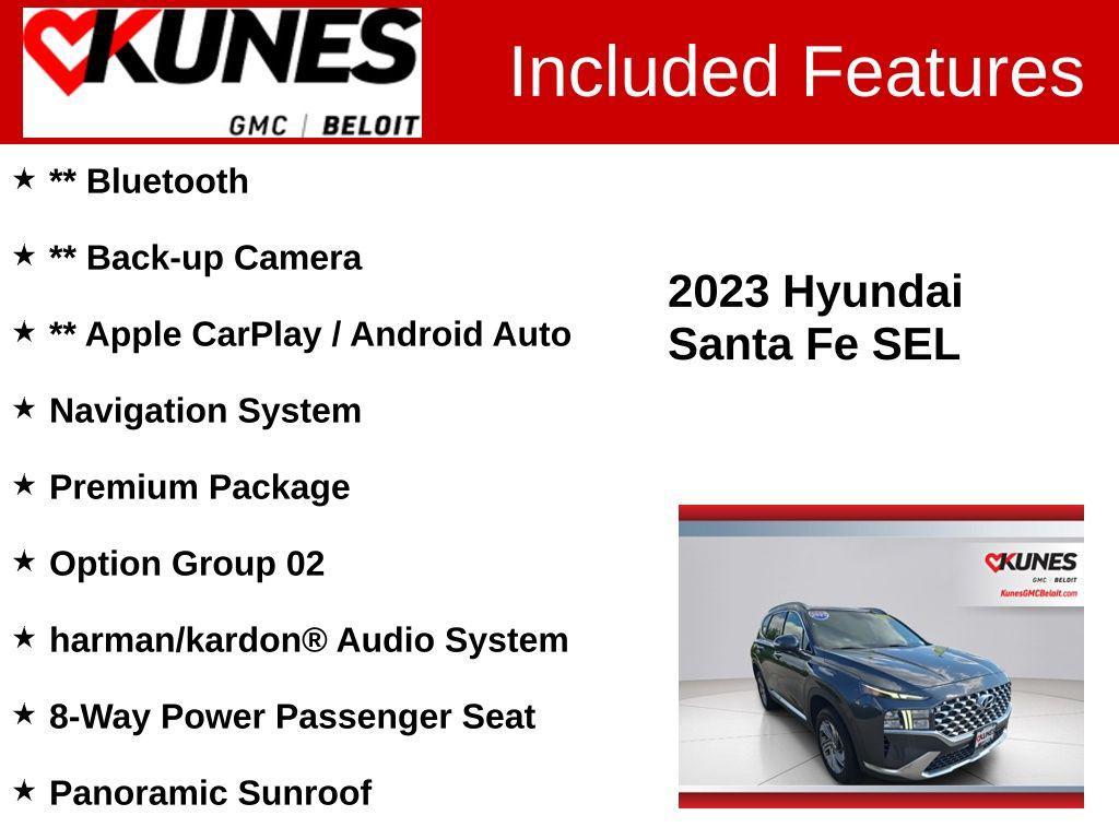 used 2023 Hyundai Santa Fe car, priced at $21,225
