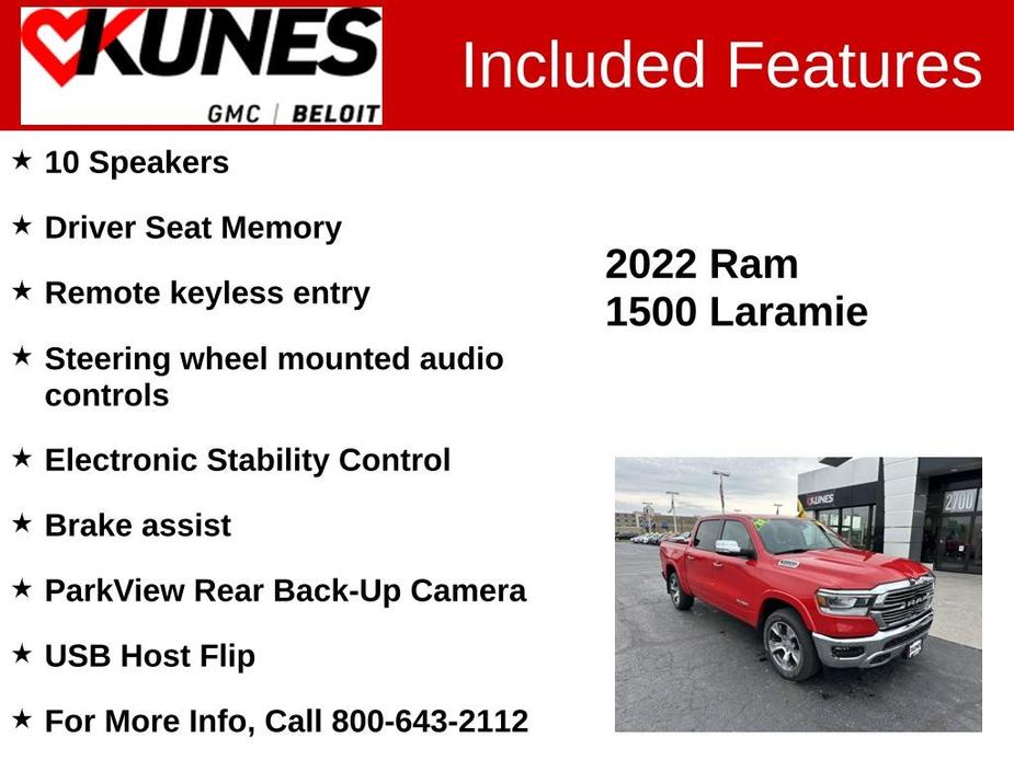used 2022 Ram 1500 car, priced at $42,140