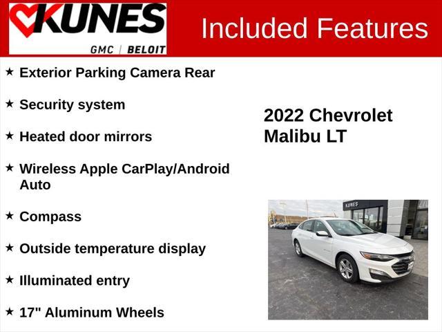 used 2022 Chevrolet Malibu car, priced at $16,544