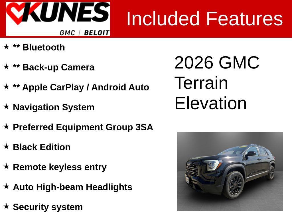 new 2026 GMC Terrain car, priced at $31,990