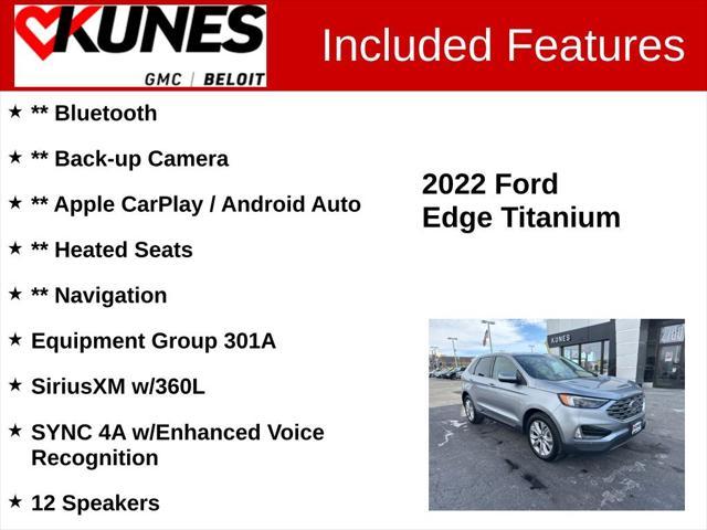 used 2022 Ford Edge car, priced at $20,648