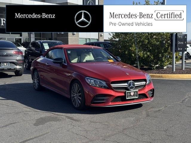 used 2022 Mercedes-Benz AMG C 43 car, priced at $50,000