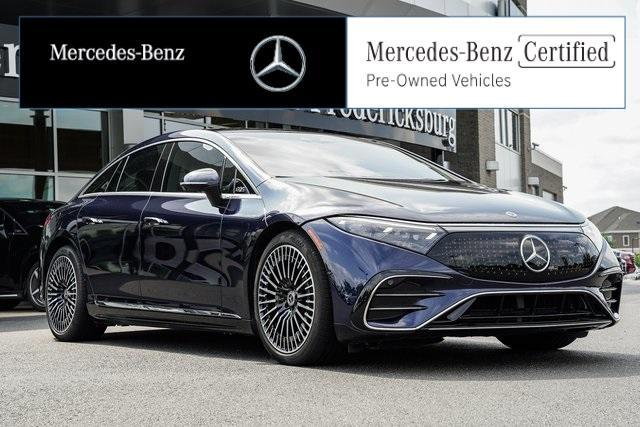 used 2022 Mercedes-Benz EQS 580 car, priced at $59,500