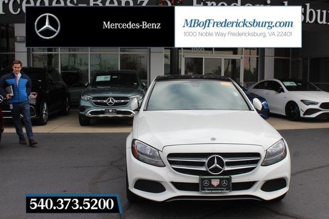 used 2018 Mercedes-Benz C-Class car, priced at $20,000